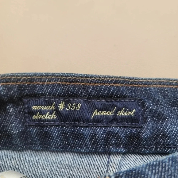 Citizens of Humanity Novak #358 Stretch Dark Wash Denim Jean Pencil Skirt Sz 26 - Picture 8 of 11